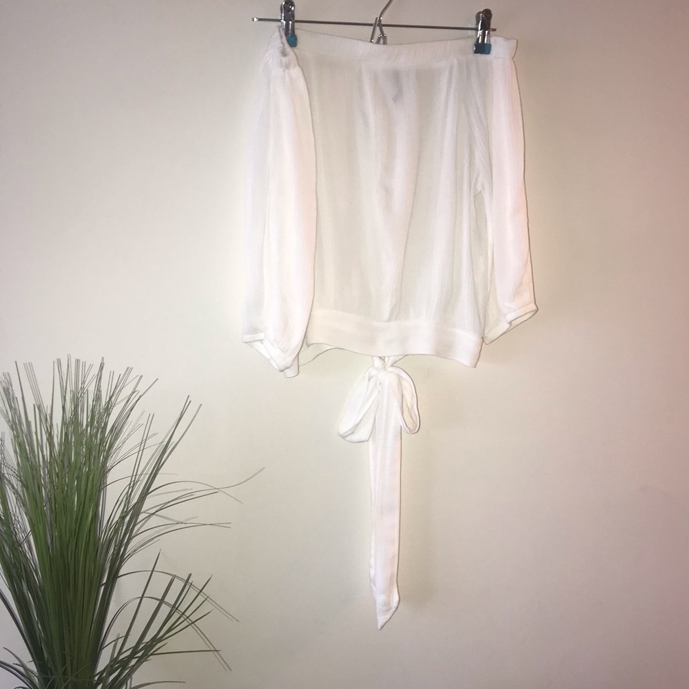 White Off the Shoulder Top